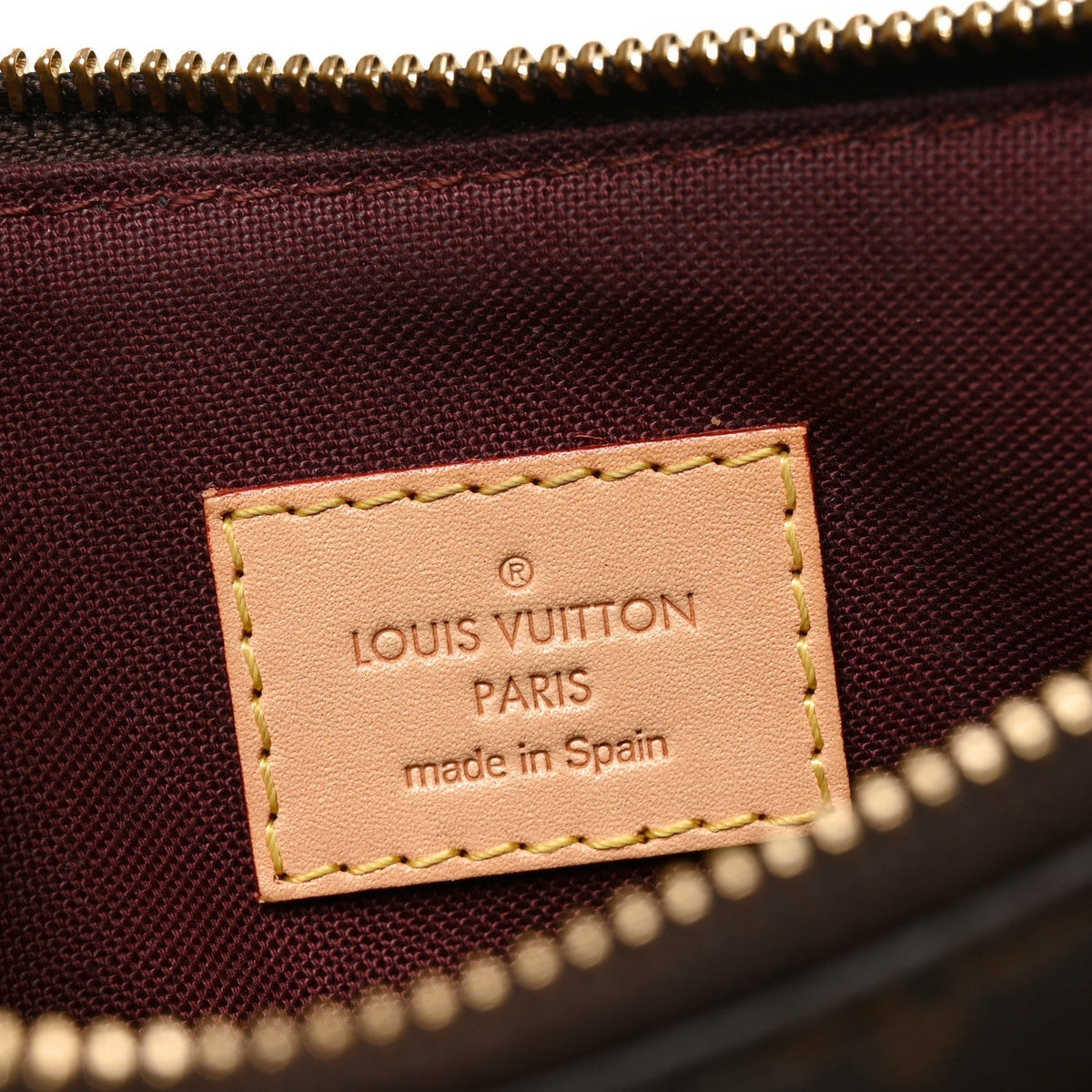 Louis Vuitton Monogram Mabillon Shoulder Bag Brown