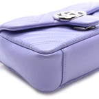 Gucci Lambskin Matelasse Small GG Marmont Shoulder Bag Lapis