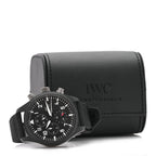 IWC Ceramic Titanium Fabric 44mm Pilot Top Gun Chronograph Automatic Watch Black IW389101
