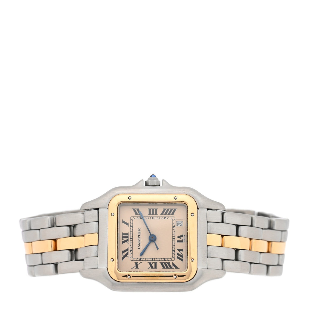 Cartier Stainless Steel 18K Yellow Gold 27mm Panthere Quartz Watch