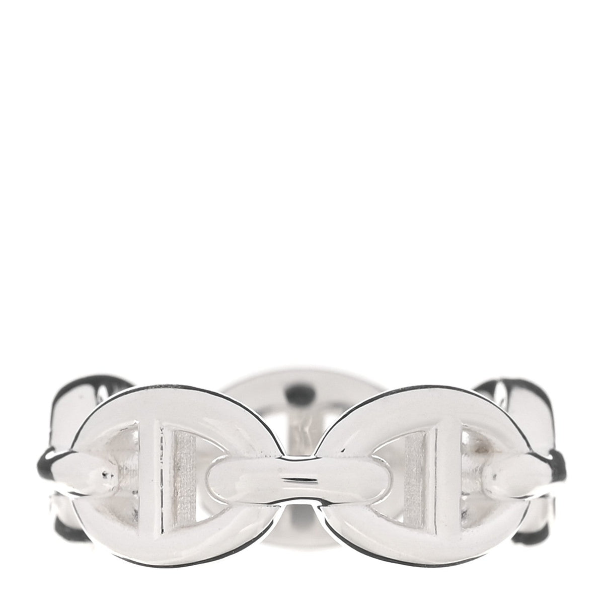 Sterling Silver PM Chaine d'Ancre Enchainee Band Ring 49 4.75