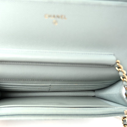 Quilted Caviar Wallet Bag