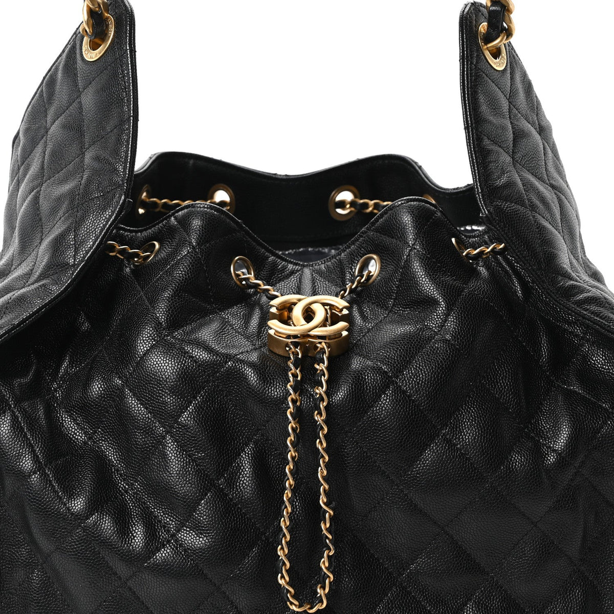 Medium Quilted Caviar Handbag