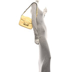 Gucci Calfskin Horsebit 1955 Aura Small Shoulder Bag Daylight Yellow