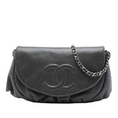 Half Moon Wallet on Chain Caviar
