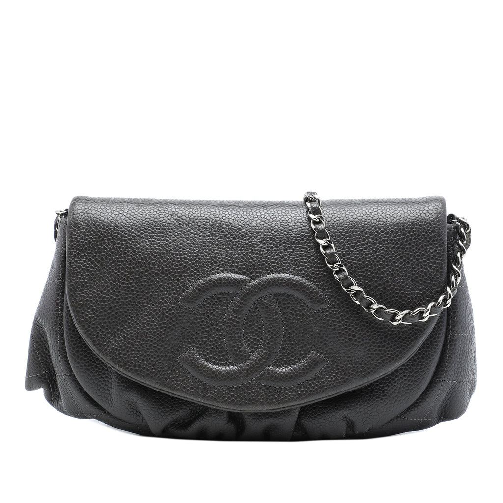 Half Moon Wallet on Chain Caviar