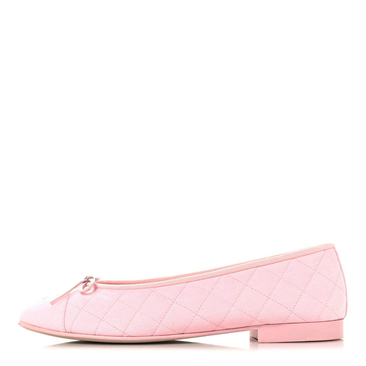 Denim CC Cap Toe Ballerina Flats Pink