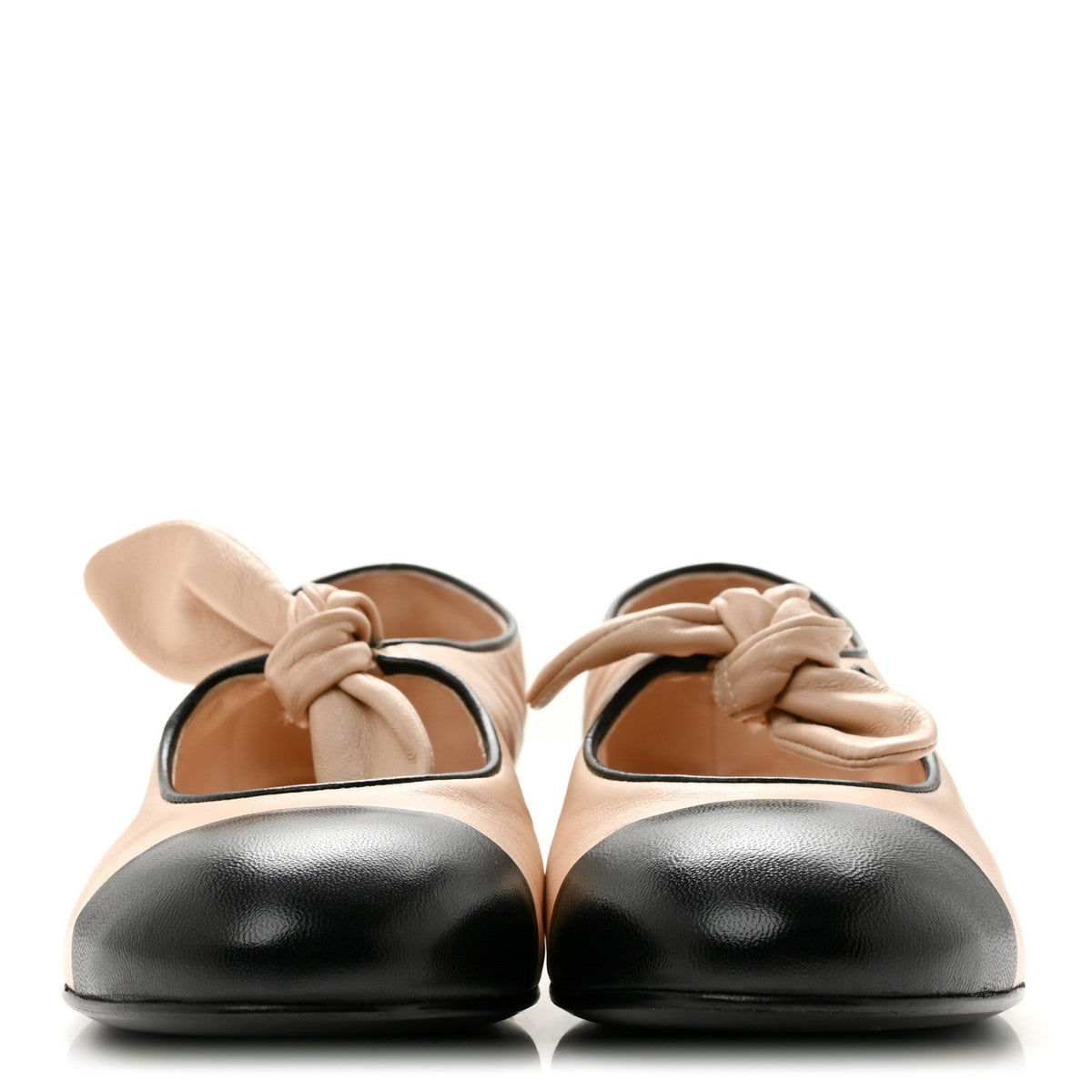 Chanel Lambskin Bow Mary Jane Women's Flats