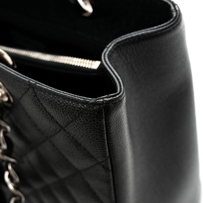 Quilted Caviar Tote Bag