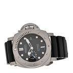 Panerai Titanium Rubber 47mm Luminor Submersible Automatic Watch Black PAM1305