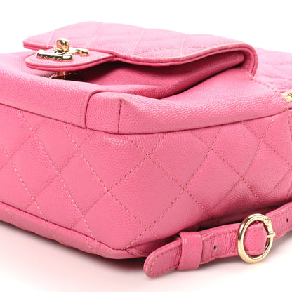 Small Quilted Caviar Backpack