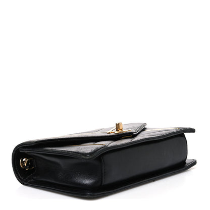 Quilted Lambskin Flap Shoulder Bag
