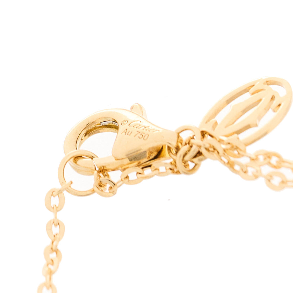 18K Pink Yellow White Gold Diamond Trinity Bracelet