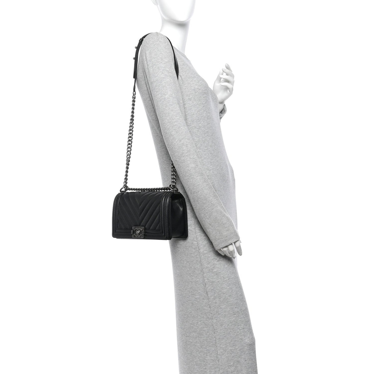 Medium Quilted Caviar Flap Shoulder Bag
