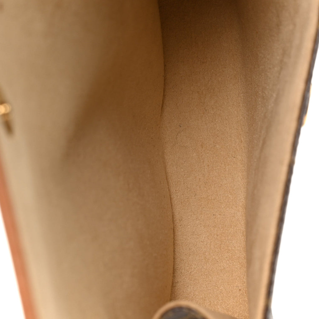 Louis Vuitton Monogram Pochette Florentine XS Brown