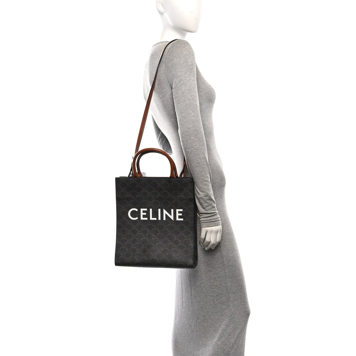 Small Calfskin Canvas Handbag