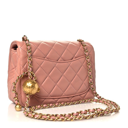 Mini Quilted Lambskin Flap Shoulder Bag