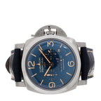 Panerai Titanium Alligator 47mm Luminor Watch Blue PAM00670