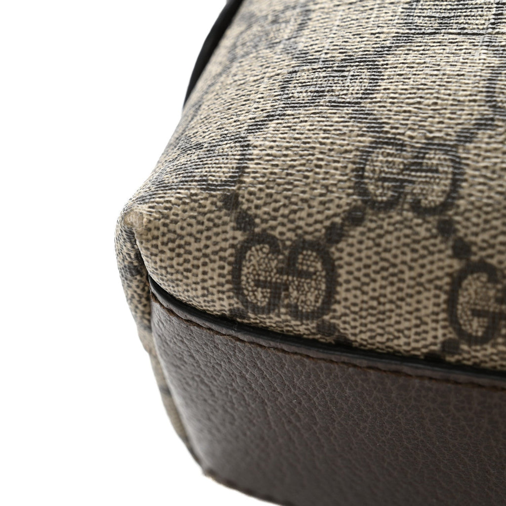 Gucci GG Supreme Small Ophidia Dome Shoulder Bag Beige Ebony