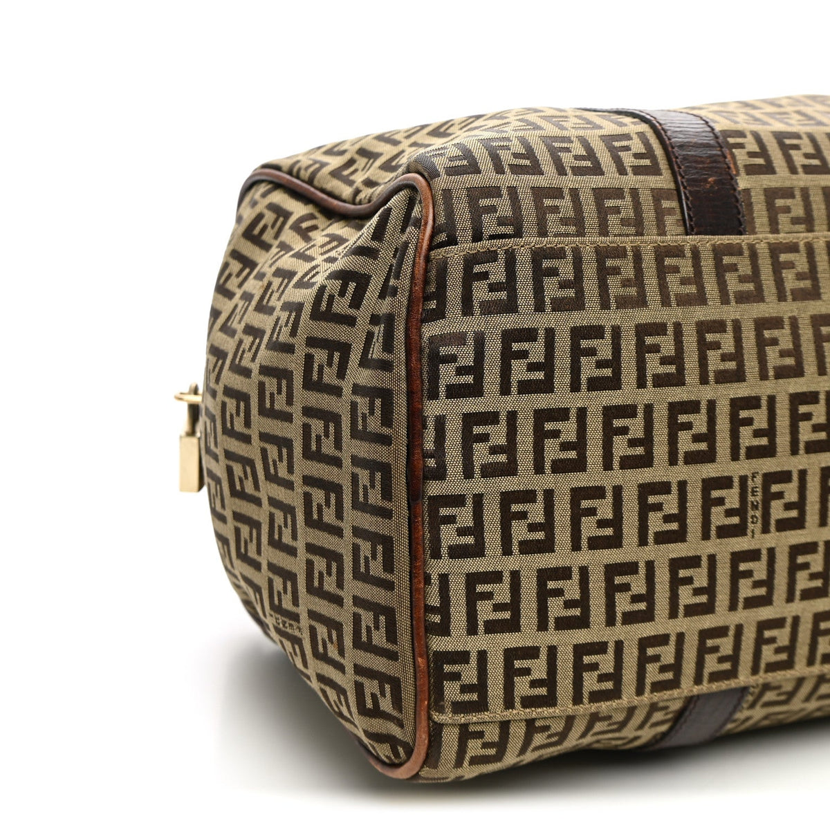 Zucchino Vitello Boston Mogano Panna Bru Handbag