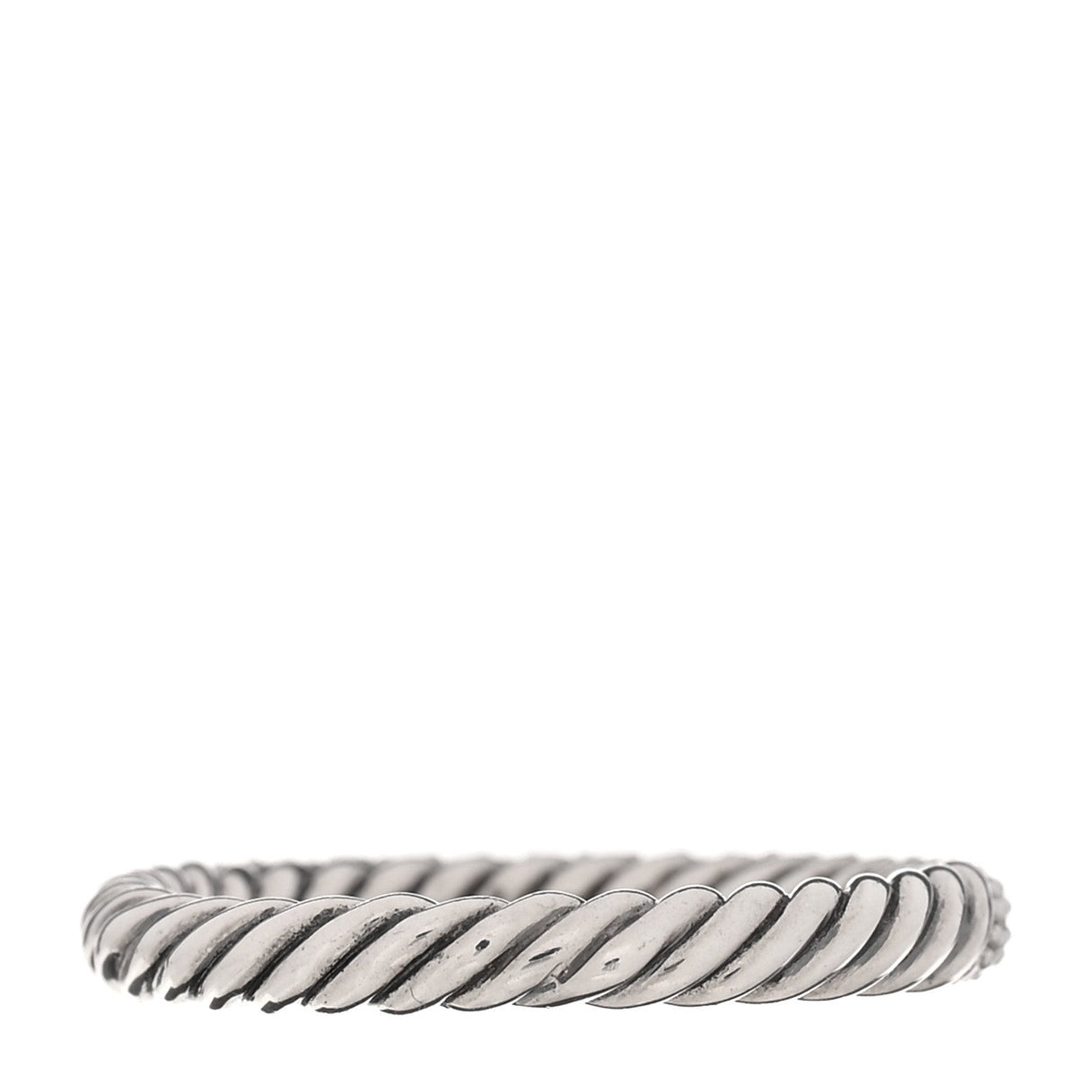 Sterling Silver Diamond Petite Pave Band Ring 60 9
