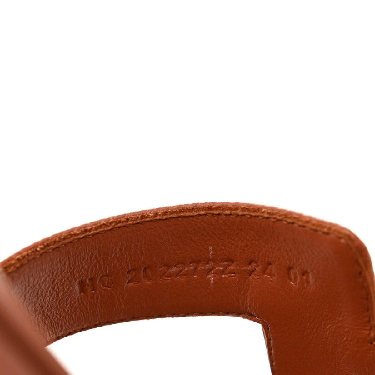 Hermes Epsom Women's Oran Sandals 36 Orange Canyon