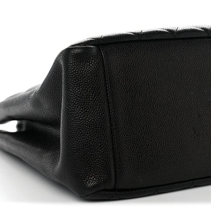 Quilted Caviar Tote Bag