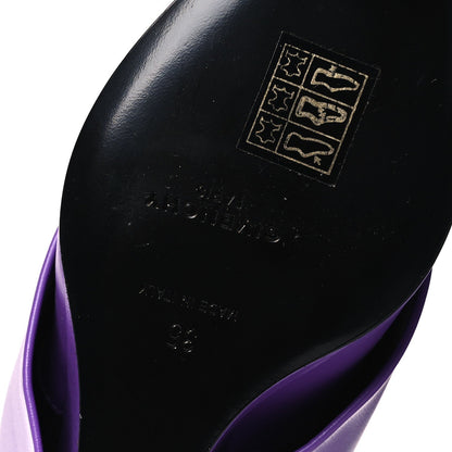 Givenchy Calfskin Women's Shark Lock Ankle Boots 35 Ultraviolet