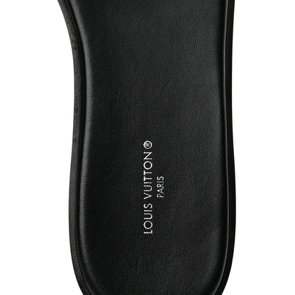 Louis Vuitton Patent Monogram Women's Lock It Flat Mules 39