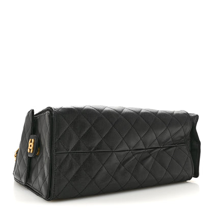 Medium Quilted Caviar Handbag