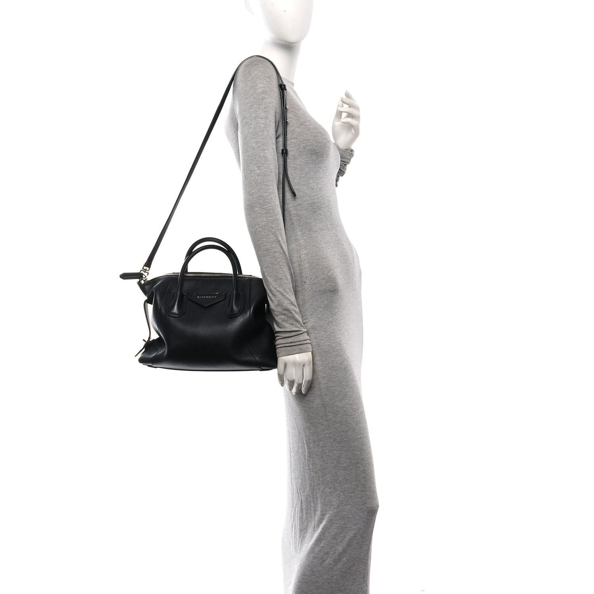 Givenchy Smooth Calfskin Small Soft Antigona Bag Black