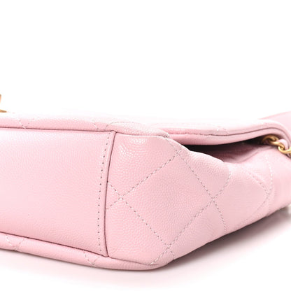 Medium Quilted Caviar Flap Shoulder Bag