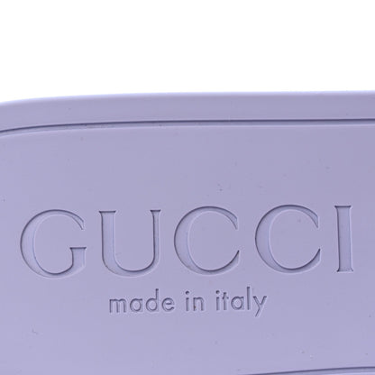 Gucci Rubber Women's Interlocking G Slide Sandals 40 Roger Glicine