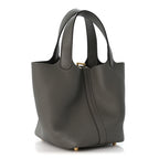 Hermes Taurillon Clemence Picotin Lock 18 PM Etain