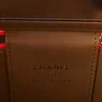 Chanel Patent Quilted Mini Pearl Crush Vanity Case Neon Pink