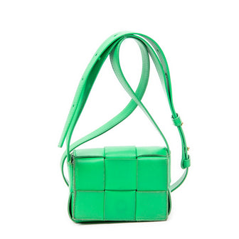 Cassette Crossbody Bag Maxi Intrecciato Leather