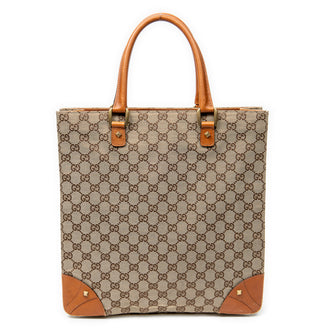 Nailhead Tote GG Canvas Medium