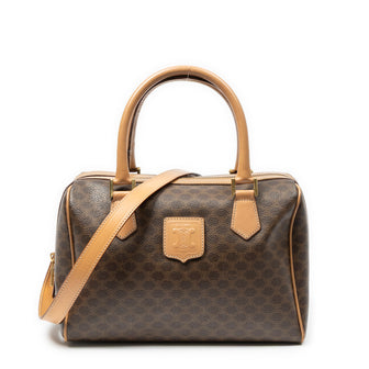 Boston Bag Triomphe Coated Canvas Medium