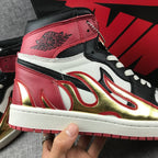 Air Jordan 1 Fire Bred Black Toe Limited AJ1 Classic