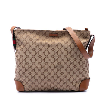 Web Loop Shoulder Bag GG Canvas Large
