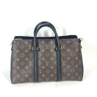 Soufflot Tote Monogram Canvas with Leather MM