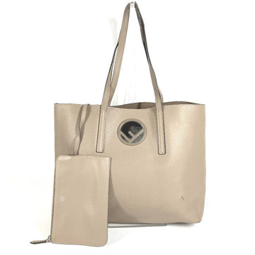 Logo Shopper Tote Leather