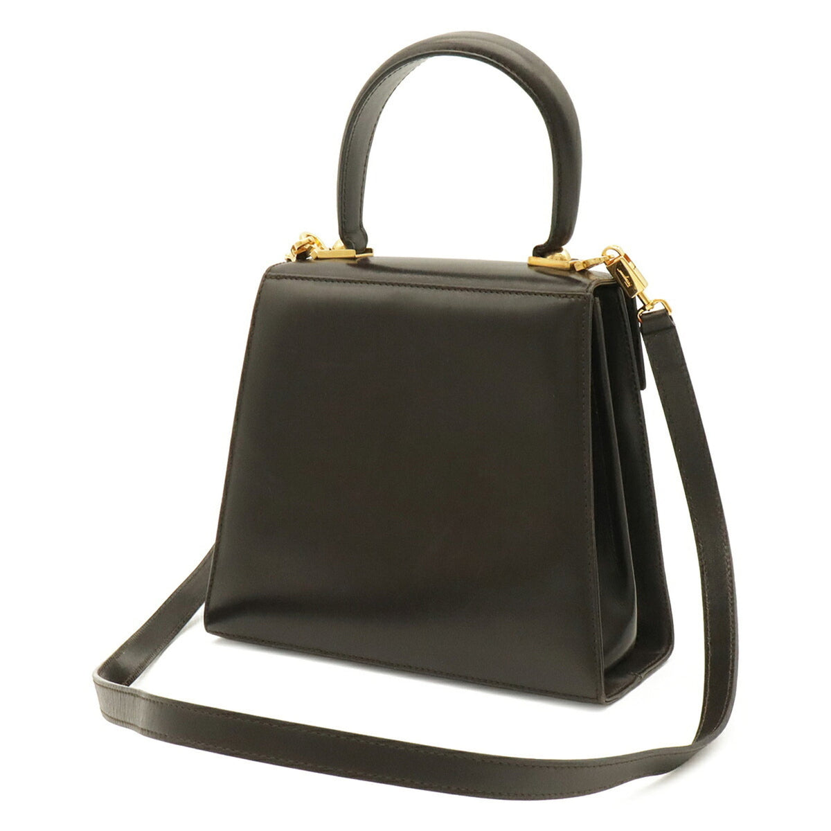 Gancini Convertible Top Handle Bag Leather Mini
