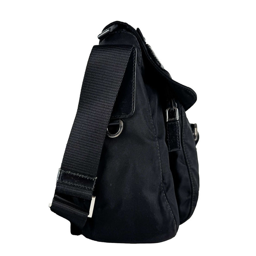 Buckle Messenger Bag Tessuto Small