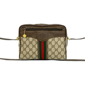Vintage Web Crossbody Bag GG Coated Canvas Small