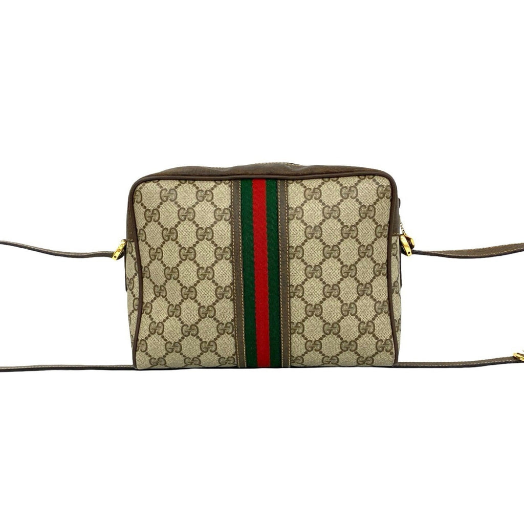 Vintage Web Crossbody Bag GG Coated Canvas Small