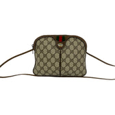 Vintage Web Crossbody Bag GG Coated Canvas Small