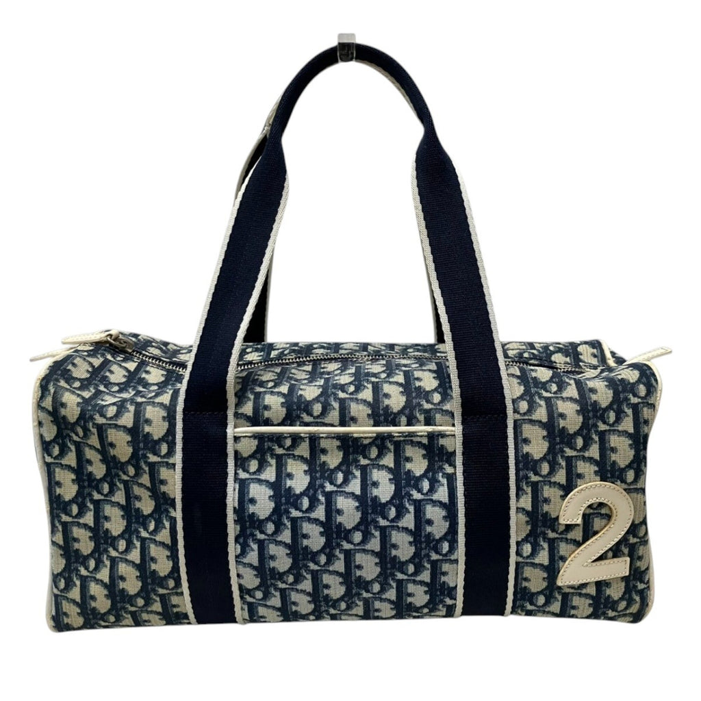 Vintage Girly Boston Bag Diorissimo Canvas Medium