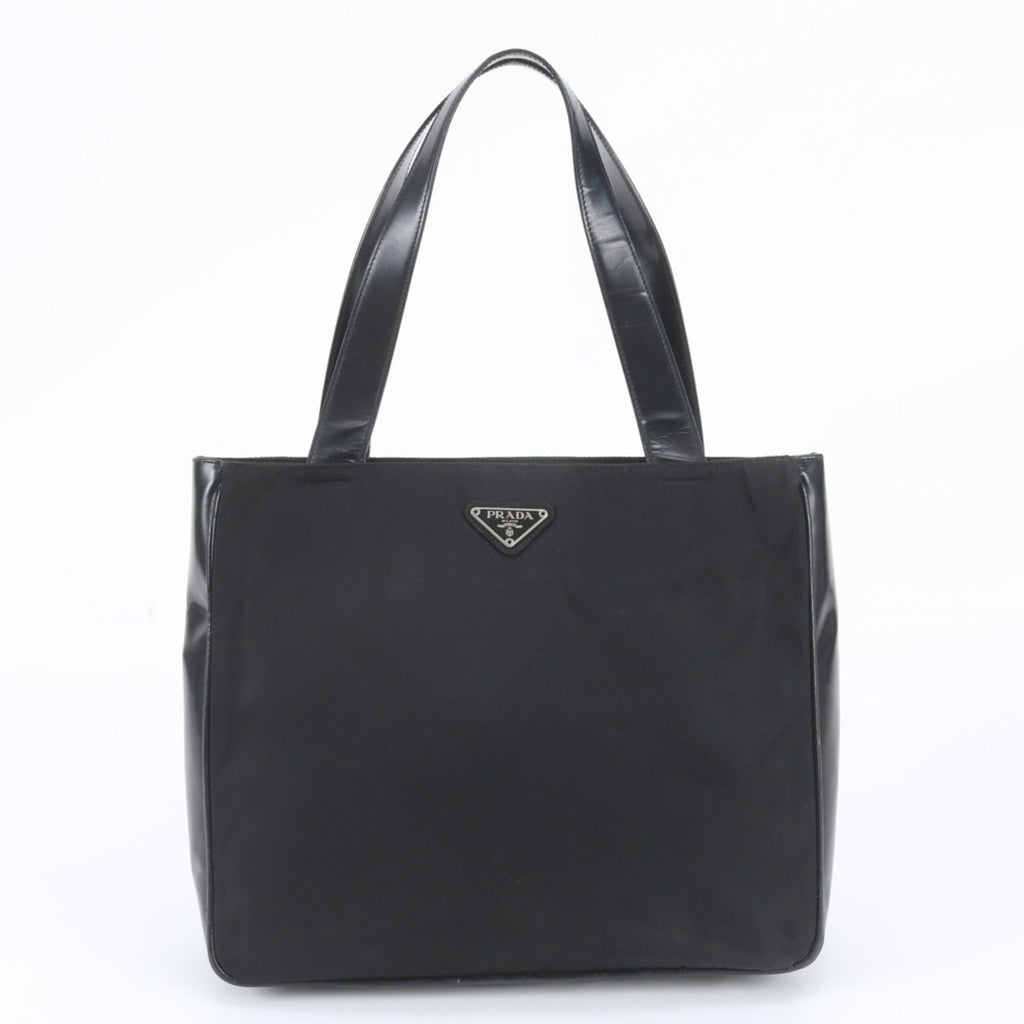 Open Tote Canvas with Leather Large