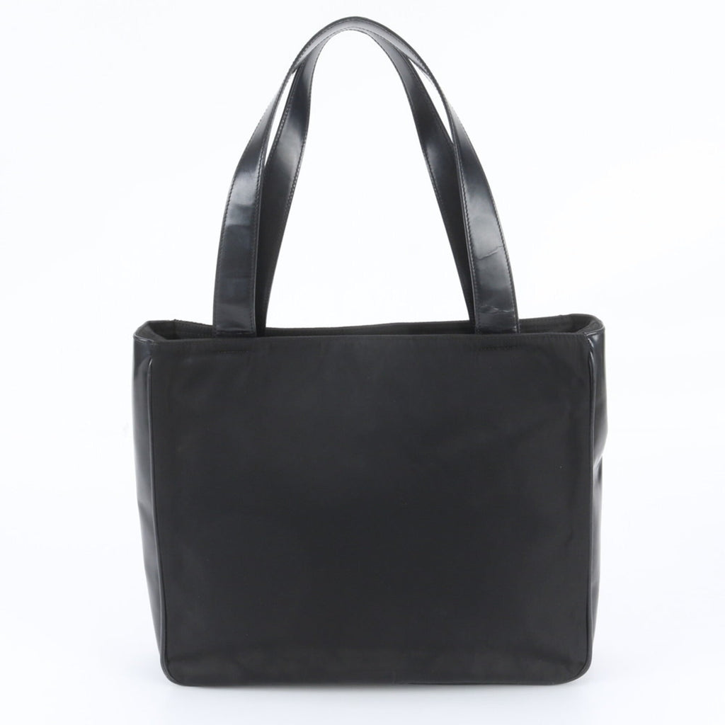 Open Tote Canvas with Leather Large